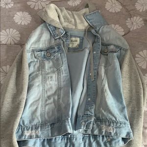 Hooded jean jacket